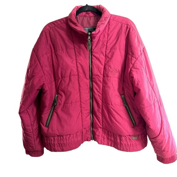 Vtg. 80’s Mountain Goat Puffer Ski Snowboard Jacket Women’s S Retro Maroon ￼‎ - Picture 1 of 6